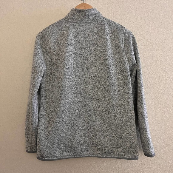 Eddie Bauer Gray Fleece Zip Up Jacket Size Medium - Picture 9 of 9